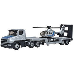 限時(shí)特惠！Siku仕高汽車(chē)模型平板拖車(chē)帶直升機(jī)SKUC1610 2件精選特價(jià)，清障服務(wù)盡顯專(zhuān)業(yè)